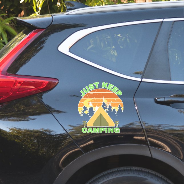 ADESIVO SIMPLESMENTE MANTENHA O CAMPING (Lado do carro)