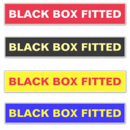 ADESIVO SINAIS DE CARRO: CAIXA NEGRA MONTADA