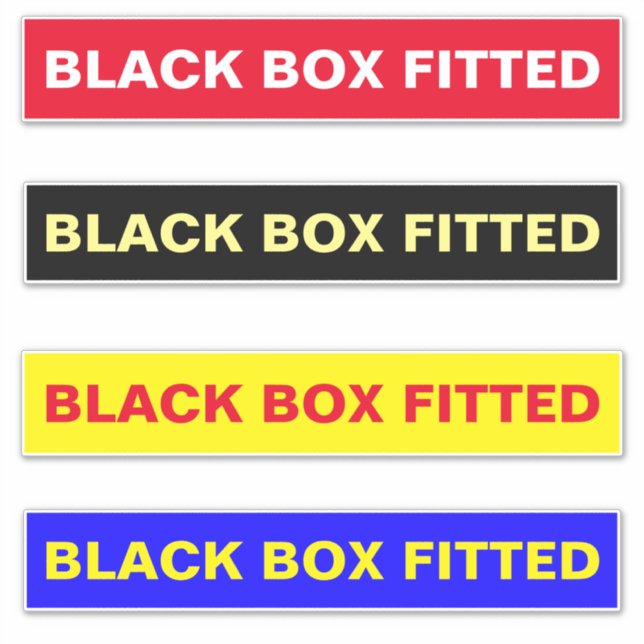 ADESIVO SINAIS DE CARRO: CAIXA NEGRA MONTADA (Frente)