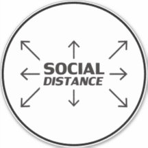 Sinal de círculo tipográfico moderno à distância s