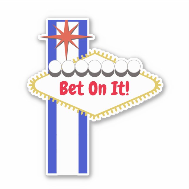 Adesivo Sinal de estilo personalizado em Las Vegas (Frente)