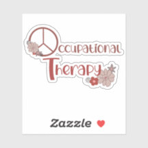 Sinal de Paz de Diversão de Terapia Ocupacional Fl