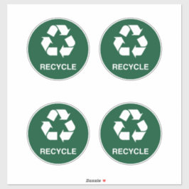 Adesivo Sinal de reciclar, Uso em Interior e Externo