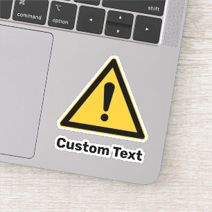 Adesivo Sinal de Triângulo de Aviso Genérico