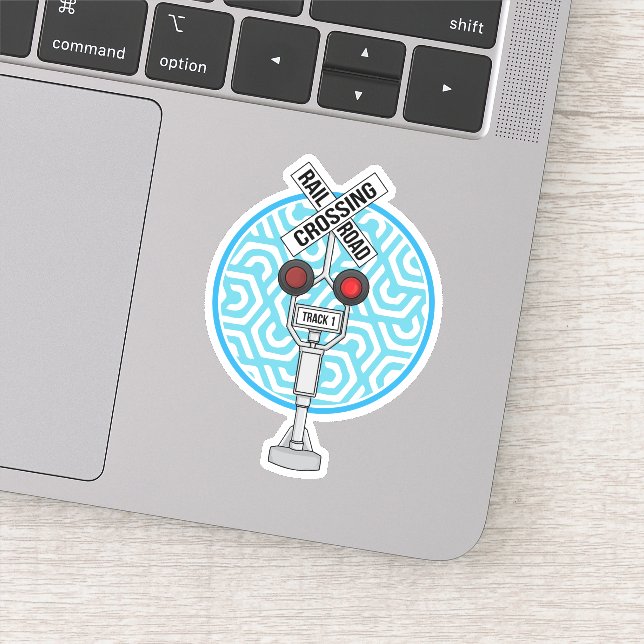 Adesivo Sinal do comboio em trânsito na estrada ferroviári (Detalhe)