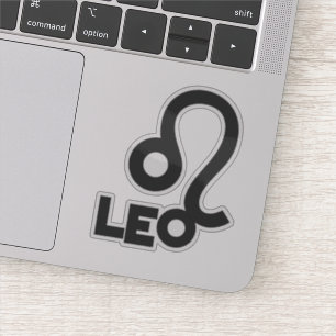 Adesivo Sinal do Zodíaco Leo Horóscopo Texto Personalizado