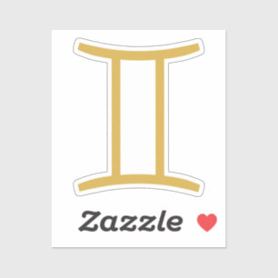 Adesivo Sinal Gemini Zodiac