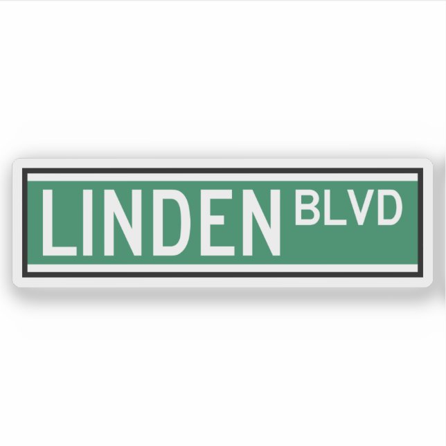 Adesivo Sinal Linden Boulevard (Frente)