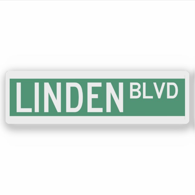 Adesivo Sinal Linden Boulevard (Frente)