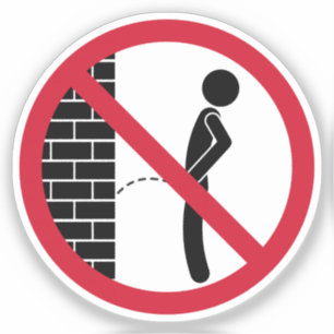 Adesivo Sinal Proibido de Sem Extremidade