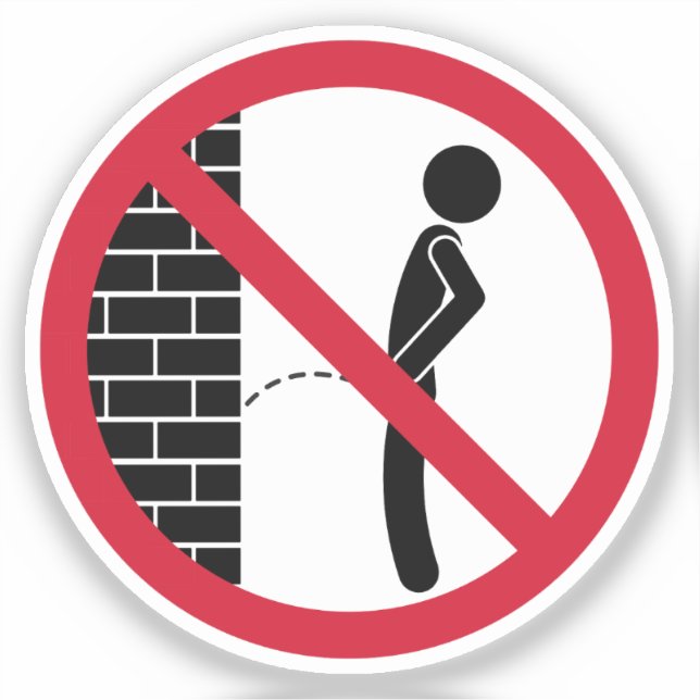 Adesivo Sinal Proibido de Sem Extremidade (Frente)