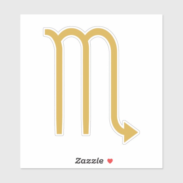 Adesivo Sinal Scorpio Zodiac (Folha)