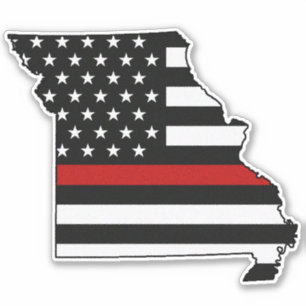 Adesivo Sinalizador de Linha Vermelha Fino Missouri
