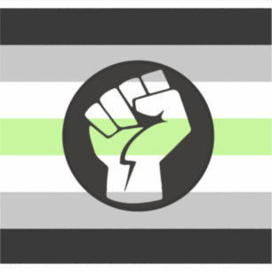 Adesivo Sinalizador de Protesto do Agender