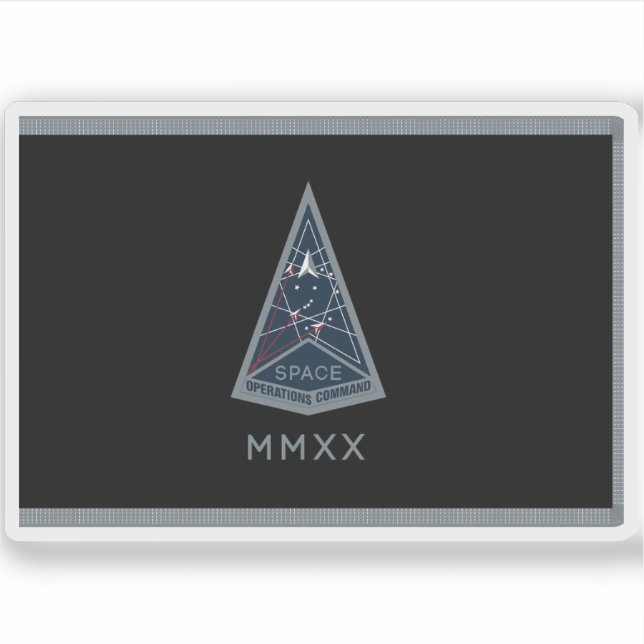 Adesivo Sinalizador do Comando de Operações Espaciais (Frente)