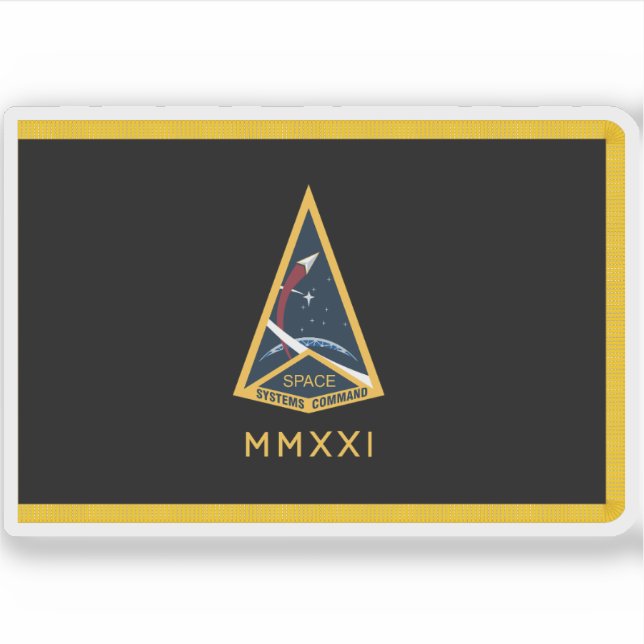 Adesivo Sinalizador do Comando de Sistemas Espaciais (Frente)