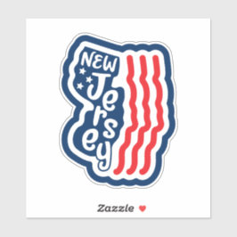 Adesivo Sinalizador do Estado de Nova Jersey