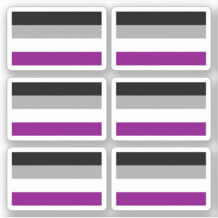 Adesivo Sinalizador do Orgulho de Asexualidade