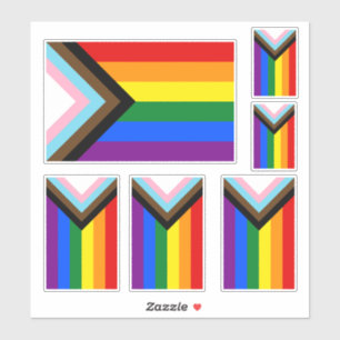 Adesivo Sinalizador do Orgulho de Progresso LGBTQ+