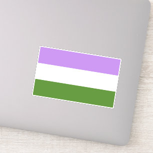 Adesivo Sinalizador do Orgulho do Genderqueer