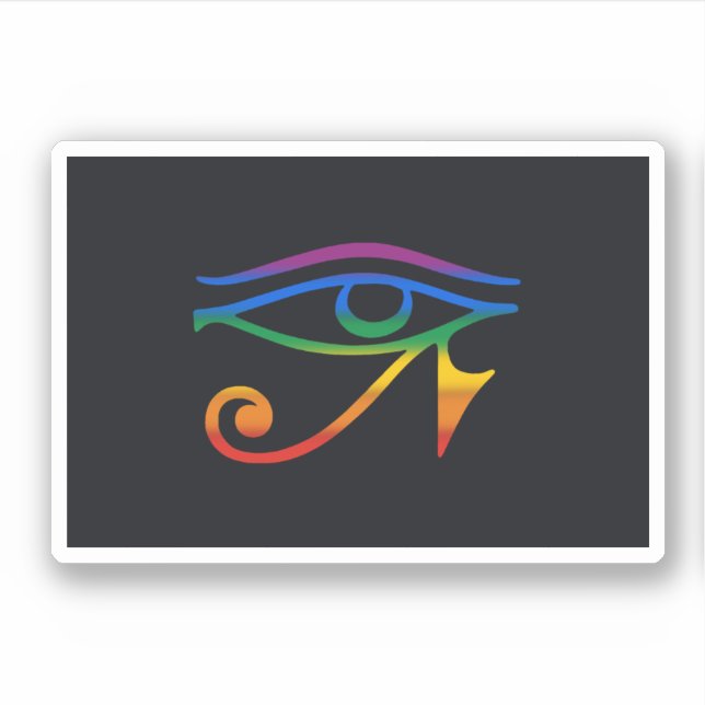 Adesivo Sinalizador do Orgulho do Gótico gay (Frente)