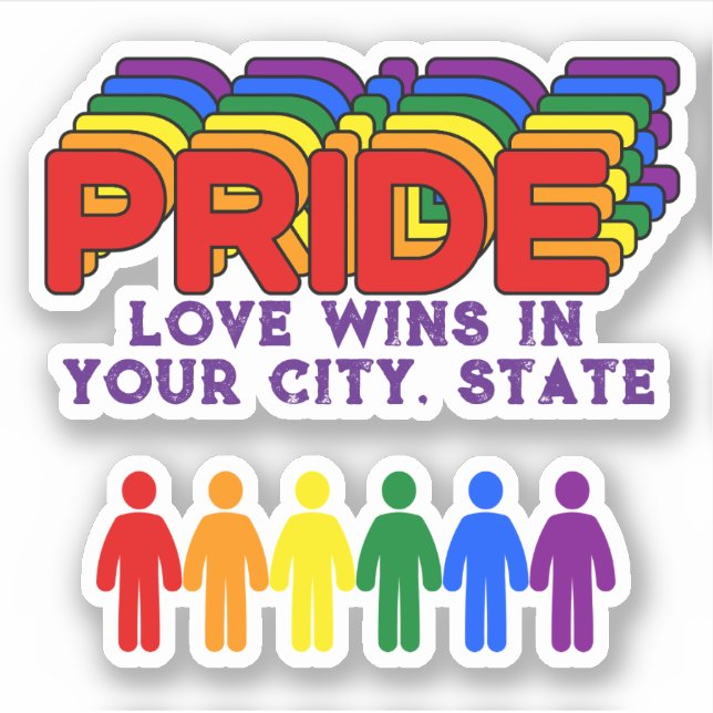 Adesivo Sinalizador PRIDE (Frente)