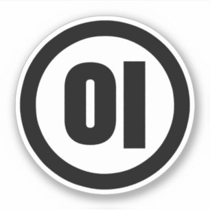 Adesivo Sino Coreano Número 2 Dois 이 Fábrica I 】 Hangul