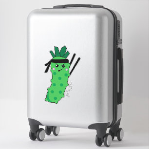 Adesivo Sinta Minha Dor Kawaii Wasabi Engraçado Citação
