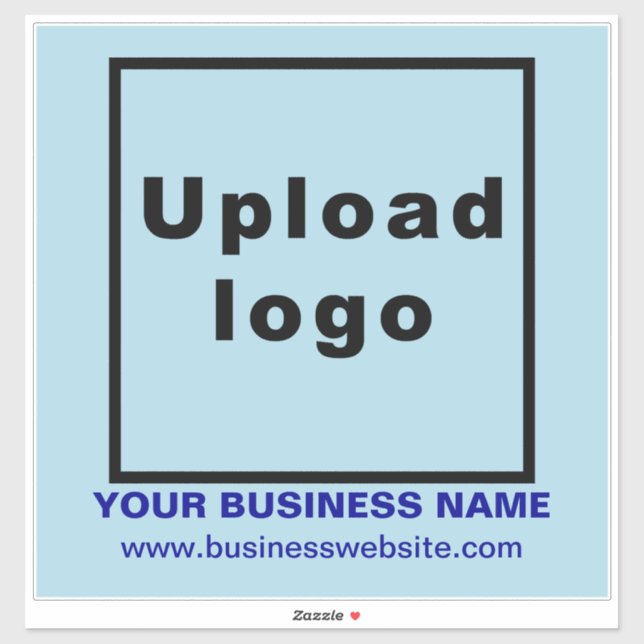 Adesivo Site de empresa na internet Light Blue Large Squar (Folha)