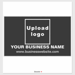Adesivo Site de negócios no Black Large Rettangle Vinyl