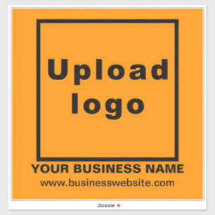 Adesivo Site de negócios no Orange Large Square Vinyl