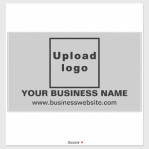 Adesivo Sítio Web Comercial em Cinzas Grande Retângulo Vin