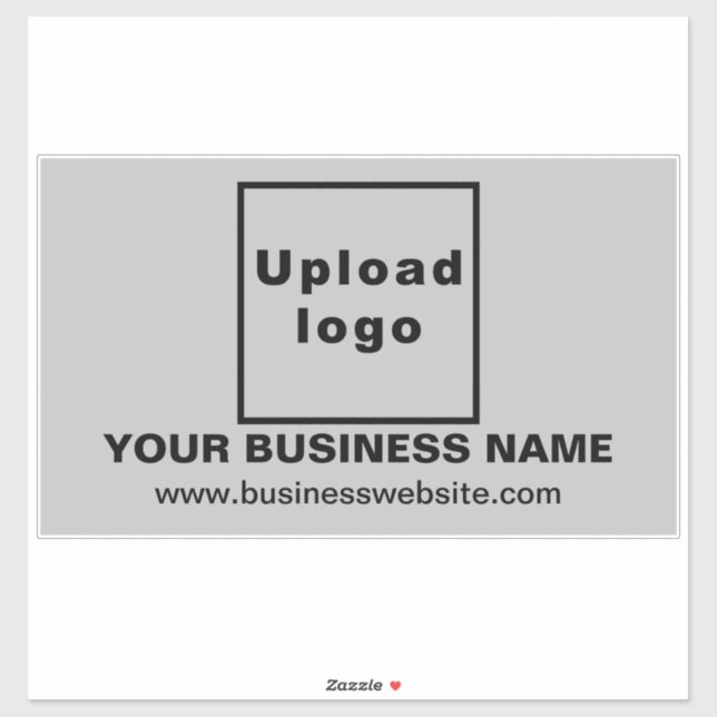 Adesivo Sítio Web Comercial em Cinzas Grande Retângulo Vin (Folha)