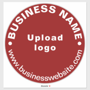 Adesivo Sítio Web Comercial No Red Round Large Vinyl Stic