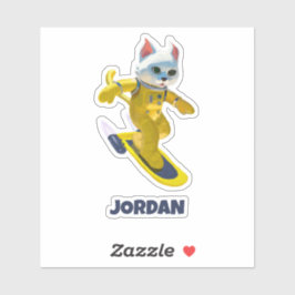 Adesivo skate voador personalizado