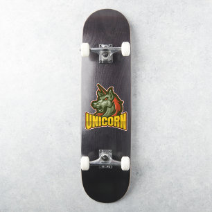 Adesivo Skateboard Demon Unicorn Sticker