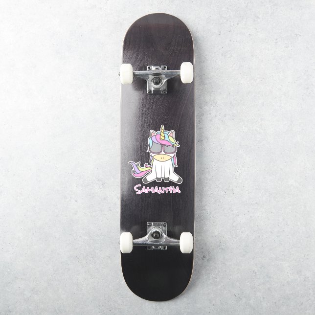 Adesivo Skateboard Raiinbow Unicorn Sticker (Skate)