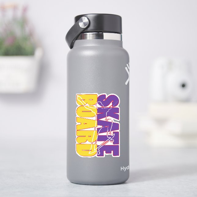 Adesivo Skateboard Skateboard 4" Kiss Cut Vinyl Sticker (HidroFlask)