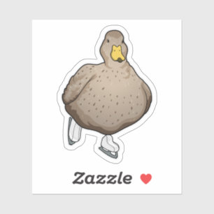 Adesivo Skates de gelo com gelo