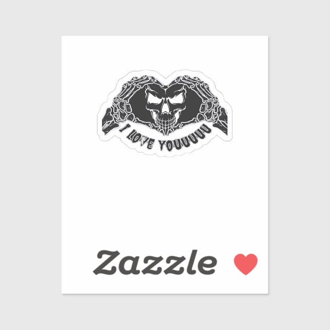 Adesivo Skeleton Hands Skull, Design Halloween Para Backgr (Folha)