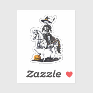 Adesivo Skeleton Horse Rider - Esqueleto de Halloween