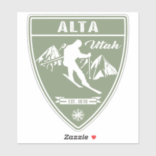 Adesivo Ski Alta Utah