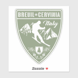 Adesivo Ski Breuil-Cervinia Itália