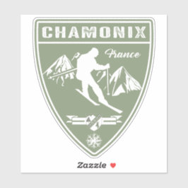 Adesivo Ski Chamonix França