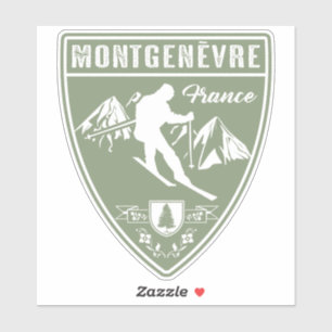Adesivo Ski Montgenevre França