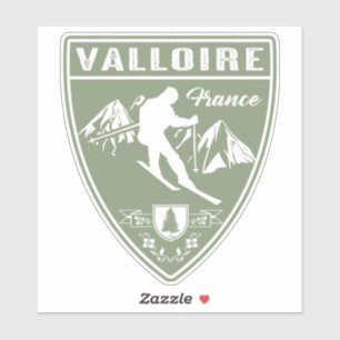 Adesivo Ski Valloire França