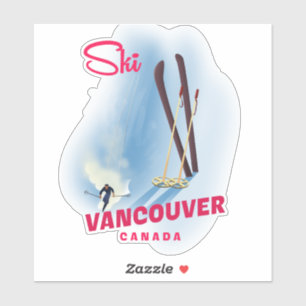 Adesivo Ski Vancouver Canadá