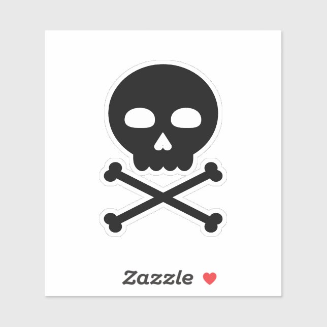 Adesivo Skull and Bones (Folha)