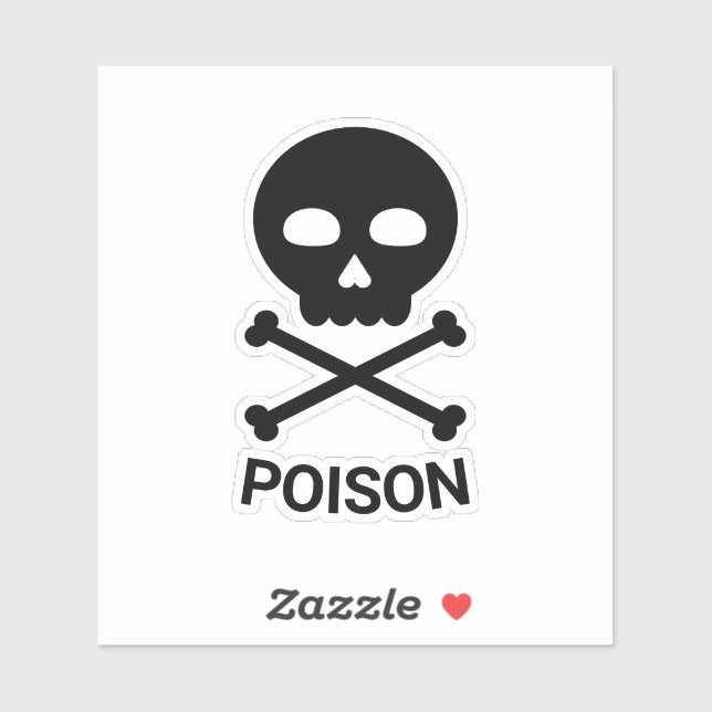 Adesivo Skull and Bones With Text (Folha)