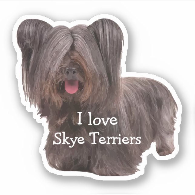 Adesivo Skye Terrier Dog Break Cutout (Frente)